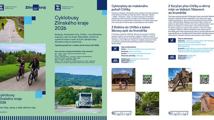 Cyklobusy Zlínského kraje v roce 2026